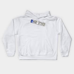 Bad Steve - License Plate Kids Hoodie